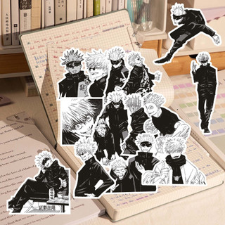 70 Sticker thầy Gojo Satoru Jujutsu Kaisen đen trắng dán trang trí anime manga ngầu