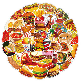 [50 Hình] Hình dán sticker trà sữa, đồ ăn cafe dán trang trí