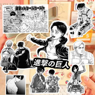 70 Sticker Attack On Titan đen trắng dán trang trí anime manga ngầu - ST.20