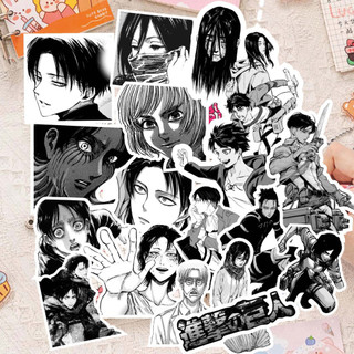 70 Sticker Attack On Titan đen trắng dán trang trí anime manga ngầu - ST.20