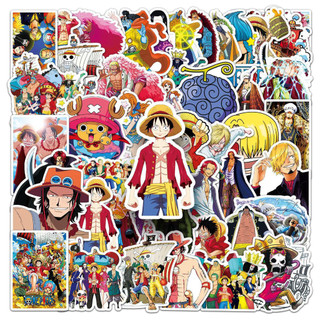 50 Hình Sticker One Piece cute dán trang trí laptop, mũ nón bảo hiểm, vali, xe máy ván trượt DB.235