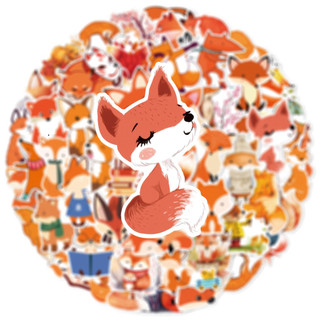 50 Sticker Cáo tuyết Gumiho nhiều họa tiết chống nước dán trang trí laptop, mũ nón bảo hiểm, vali, xe tay ga DB.230