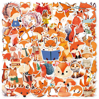 50 Sticker Cáo tuyết Gumiho nhiều họa tiết chống nước dán trang trí laptop, mũ nón bảo hiểm, vali, xe tay ga DB.230