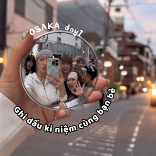Gương Lồi Chụp Ảnh Selfie Du Lịch, Gương Mini Góc Rộng Check-in Sống Ảo Các Cặp Đôi Bạn Bè Ngói - GTD03