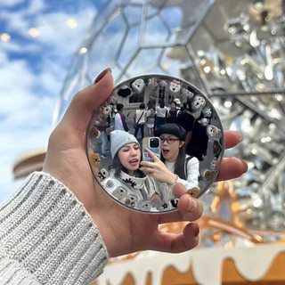 Gương Lồi Chụp Ảnh Selfie Du Lịch, Gương Mini Góc Rộng Check-in Sống Ảo Các Cặp Đôi Bạn Bè Ngói - GTD03