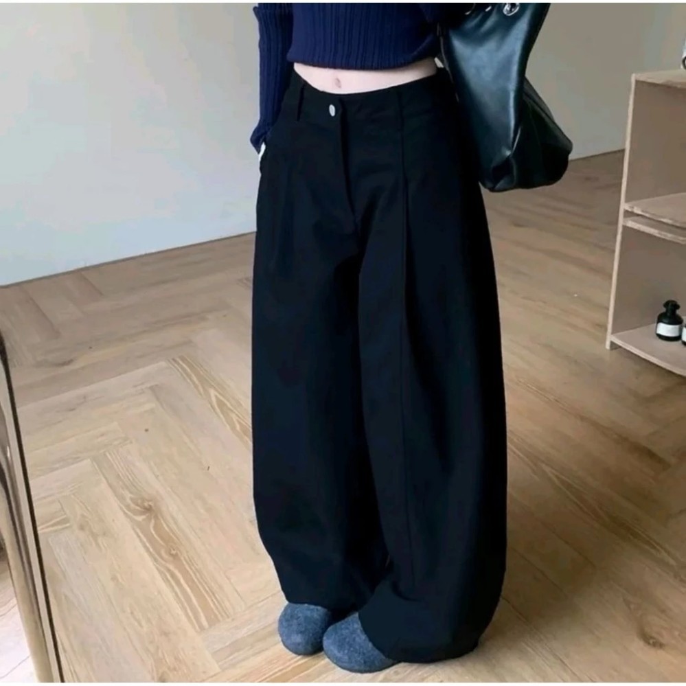 Quần Suông Khóa Kaki Nữ QCCC Lưng Chun Sau Có 2 Phiên Bản Chiều Dài 93cm và 102cm - Nữ