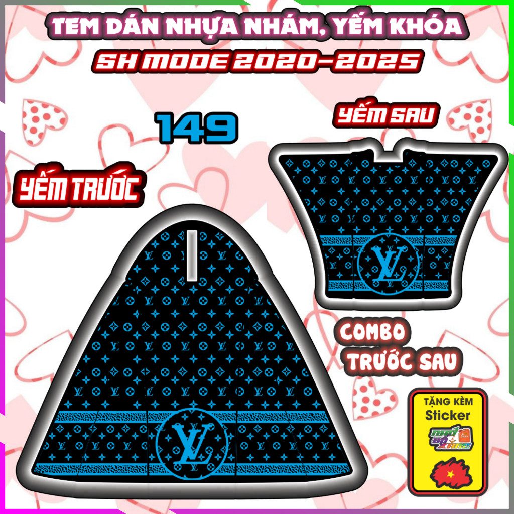 Combo Tem Dán Nhựa Nhám Sh Mode 2020-2025 Dán Trang Trí Chống Trầy Decal Nhãn Dán