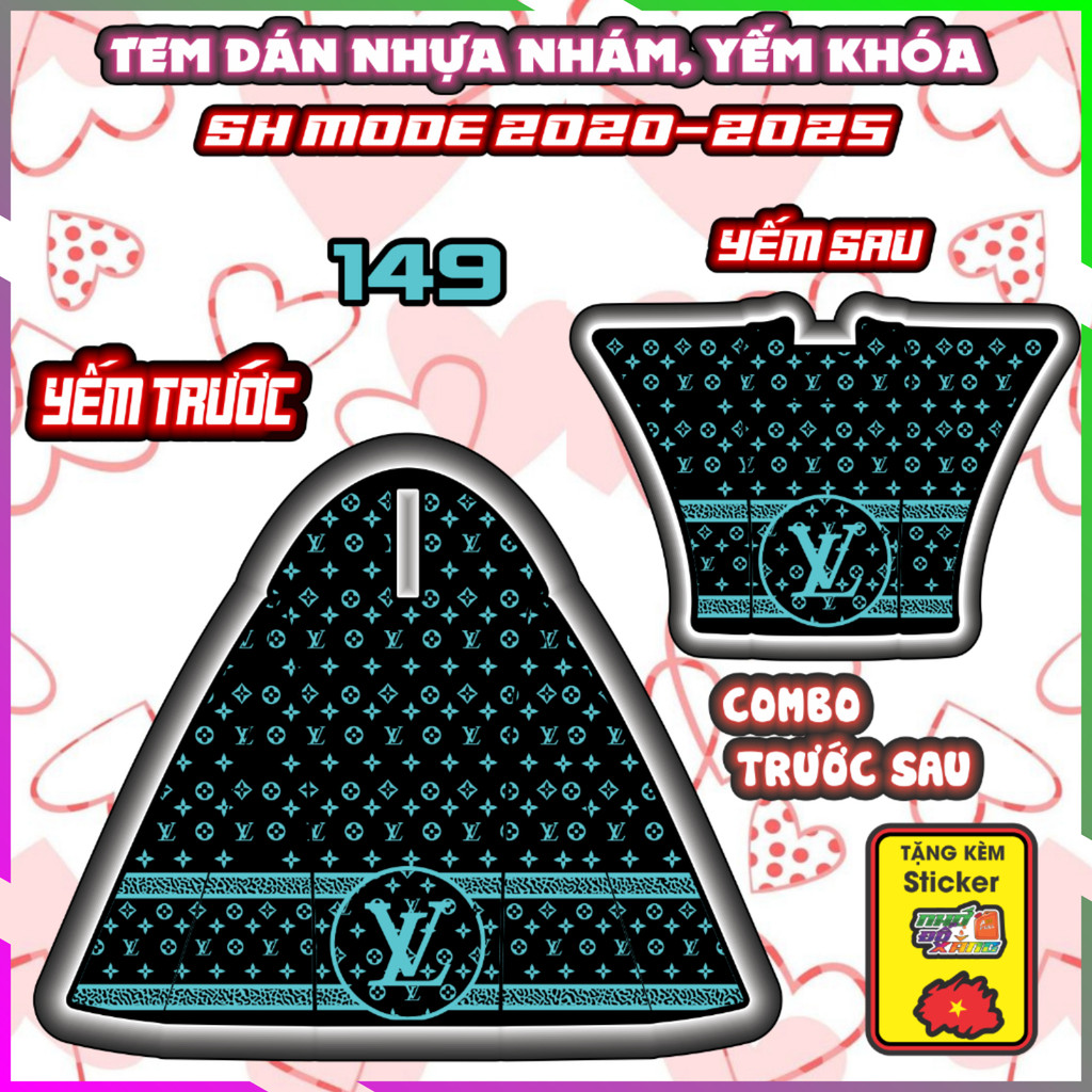 Combo Tem Dán Nhựa Nhám Sh Mode 2020-2025 Dán Trang Trí Chống Trầy Decal Nhãn Dán
