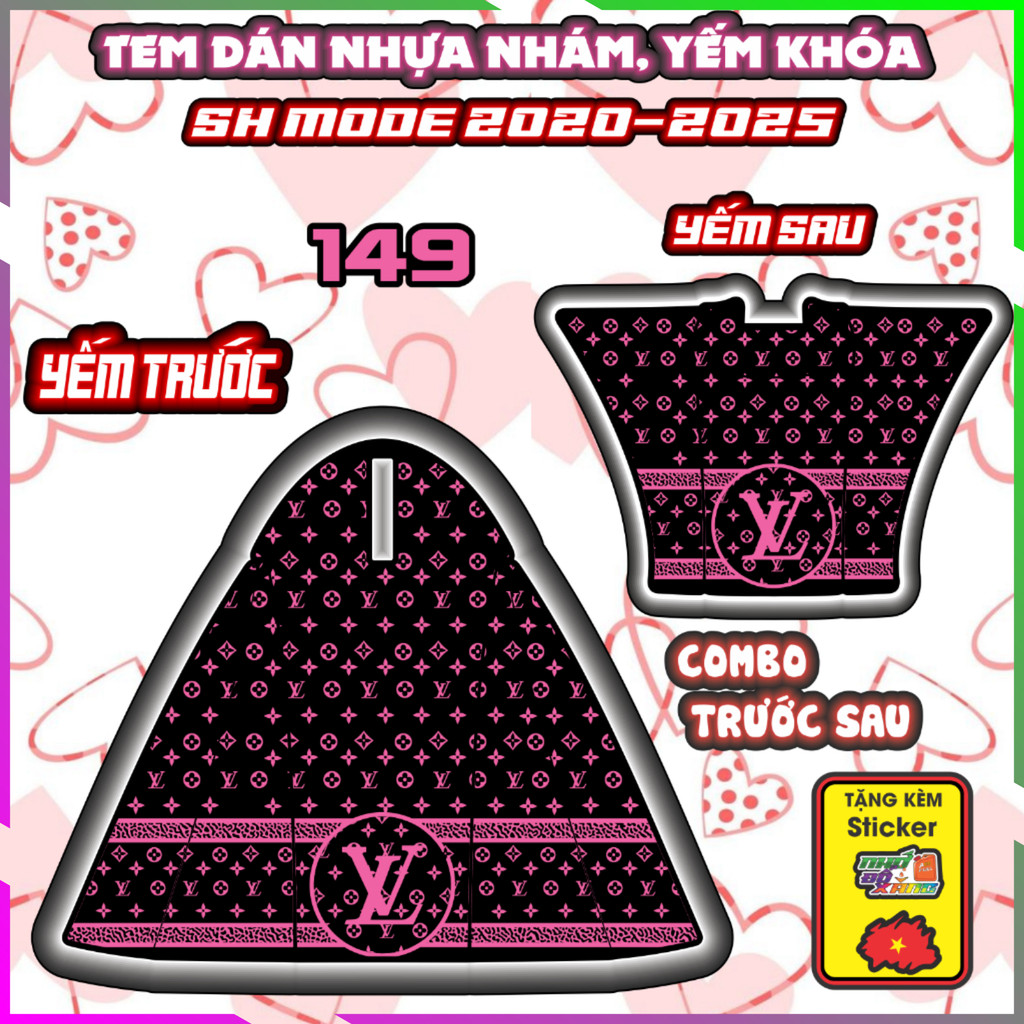 Combo Tem Dán Nhựa Nhám Sh Mode 2020-2025 Dán Trang Trí Chống Trầy Decal Nhãn Dán