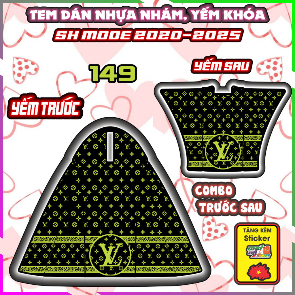 Combo Tem Dán Nhựa Nhám Sh Mode 2020-2025 Dán Trang Trí Chống Trầy Decal Nhãn Dán