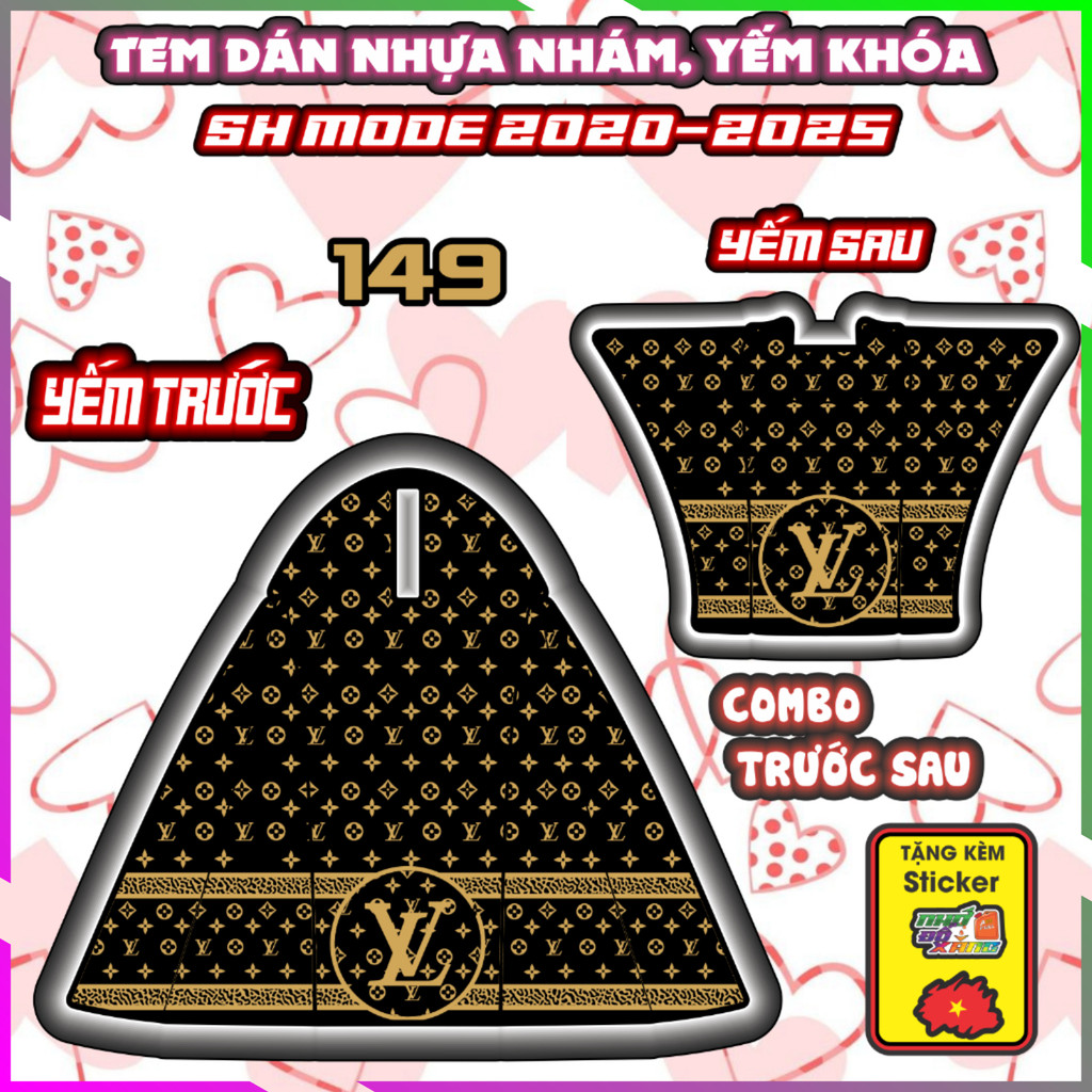 Combo Tem Dán Nhựa Nhám Sh Mode 2020-2025 Dán Trang Trí Chống Trầy Decal Nhãn Dán