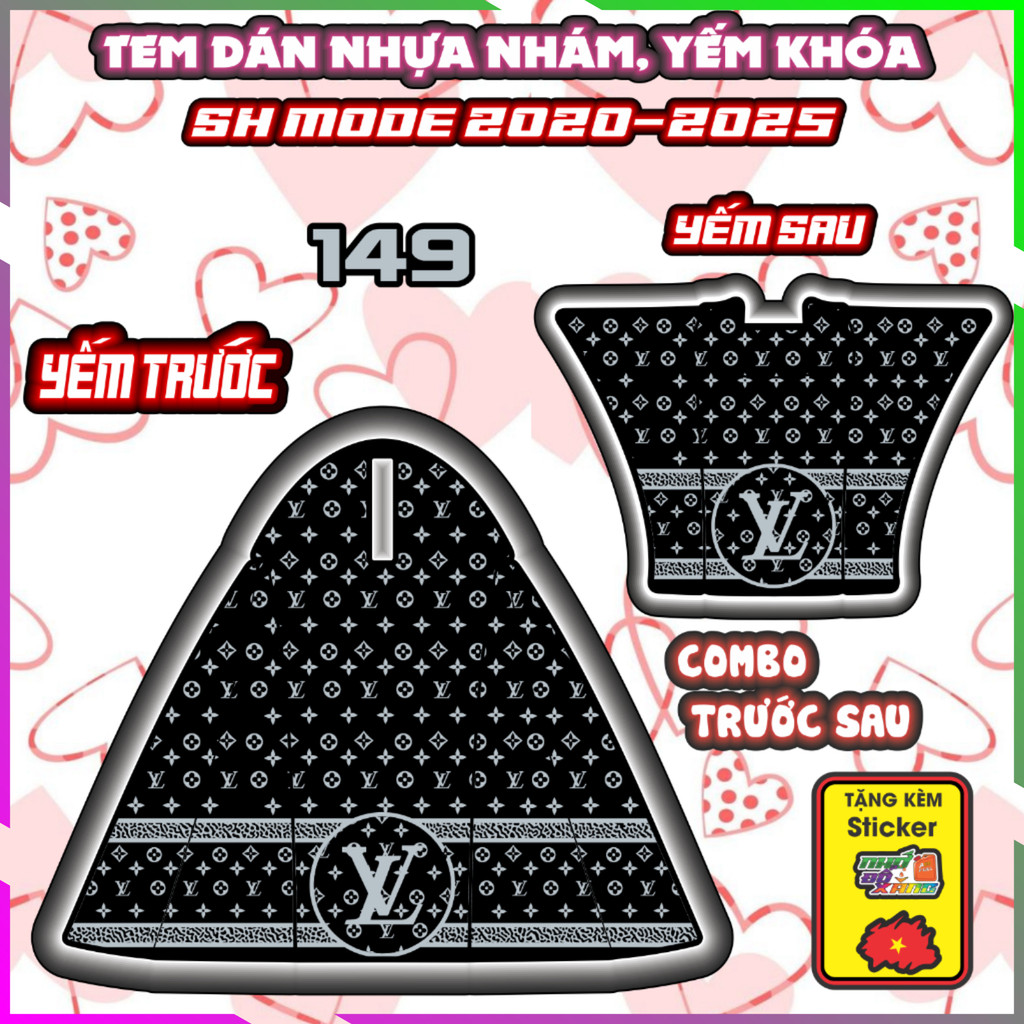 Combo Tem Dán Nhựa Nhám Sh Mode 2020-2025 Dán Trang Trí Chống Trầy Decal Nhãn Dán