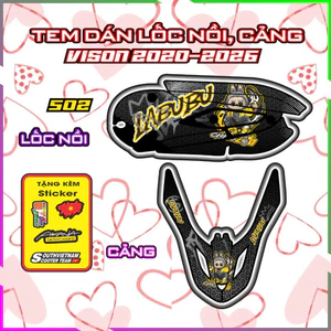 Tem Trang Trí Cảng Lốc Nồi vision Đời 2020 đến 2026 Decal Xe Nhám Trang Trí Bảo Vệ Chống Trầy Mã 502