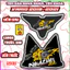 Tem Dán Yếm Khóa Nhựa Nhám Vario 2018-2021 Dán Trang Trí Chống Trầy Mẫu Luffy Decal Nhãn Dán