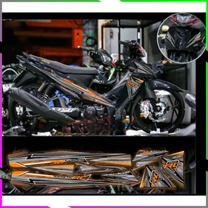 tem rời sirius rc đen xám phối đủ màu decal 3 lớp cao cấp chống nước