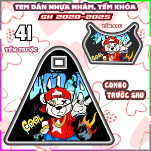 Combo tem dán yếm trước sau SH 125i 150i 160i 2020-2025 trang trí chống trầy decal sticker nhãn dán