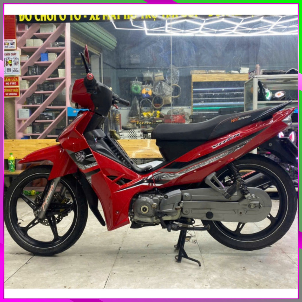 Tem Dán tem rời sirius đỏ đen trắng y11zr Logo Nhãn Dán Decal Tem Xe 1795