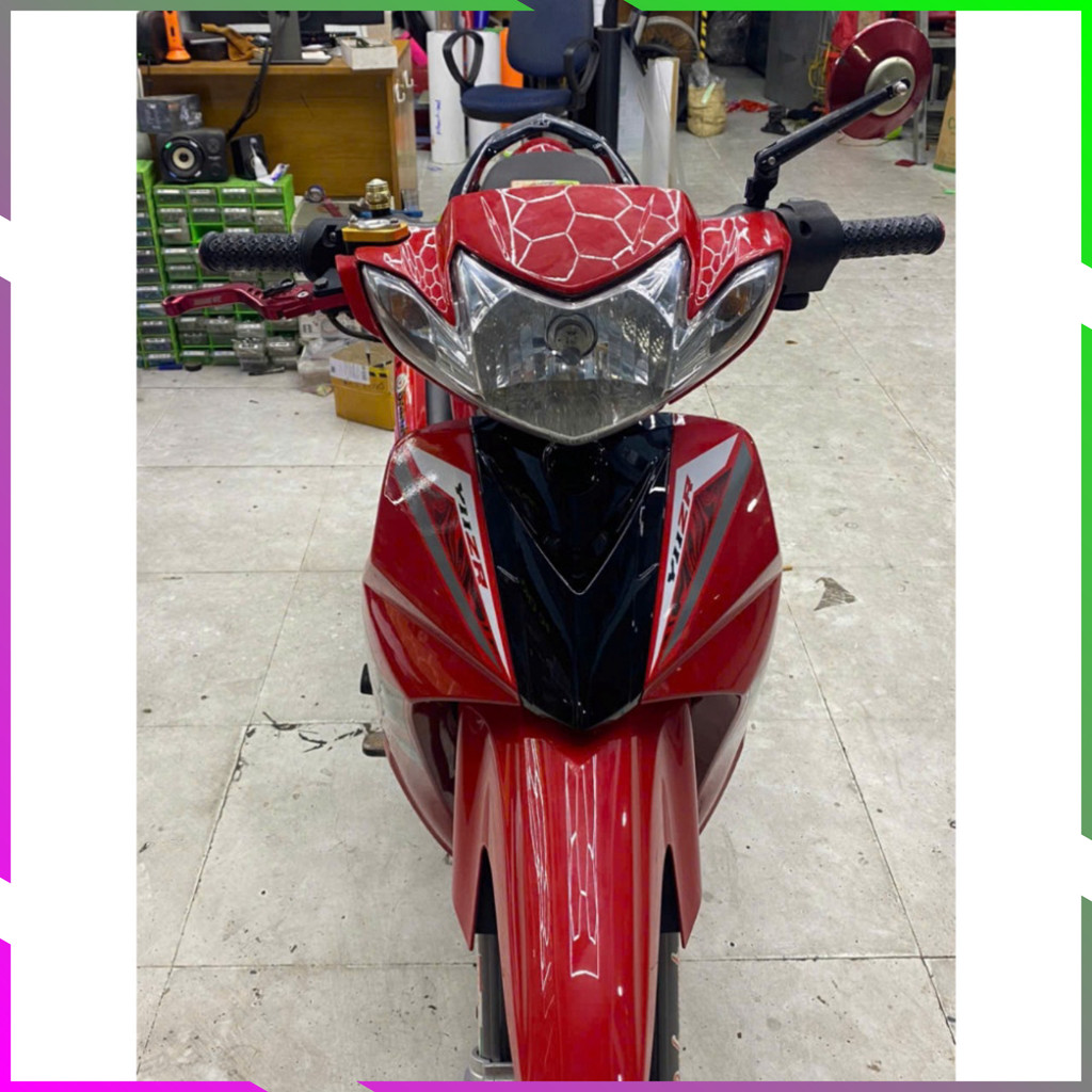 Tem Dán tem rời sirius đỏ đen trắng y11zr Logo Nhãn Dán Decal Tem Xe 1795