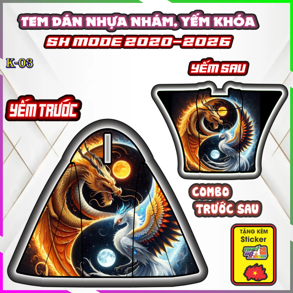 Bộ Nhãn Dán Yếm Nhựa Nhám SH MODE 2020 2026: Trang Trí và Bảo Vệ, Chống Trầy Tuyệt Vời!