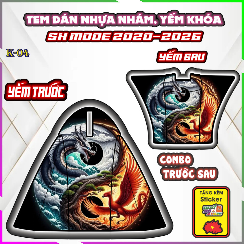 Bộ Nhãn Dán Yếm Nhựa Nhám SH MODE 2020 2026: Trang Trí và Bảo Vệ, Chống Trầy Tuyệt Vời!