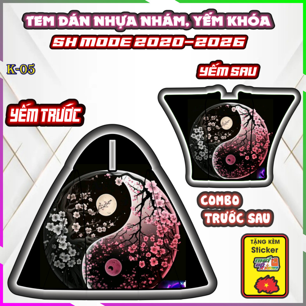 Bộ Nhãn Dán Yếm Nhựa Nhám SH MODE 2020 2026: Trang Trí và Bảo Vệ, Chống Trầy Tuyệt Vời!