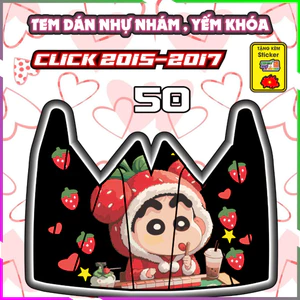 Combo Tem Dán Yếm Khóa Nhựa Nhám Click 2015-2017 Dán Trang Trí Chống Trầy Decal Nhãn Dán