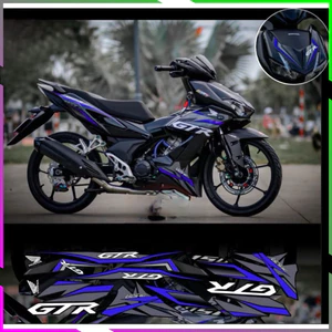 Tem rời winnerx xám đen GTR mẫu phối đủ màu decal 3 lớp cao cấp chống nước - Nhãn Dán