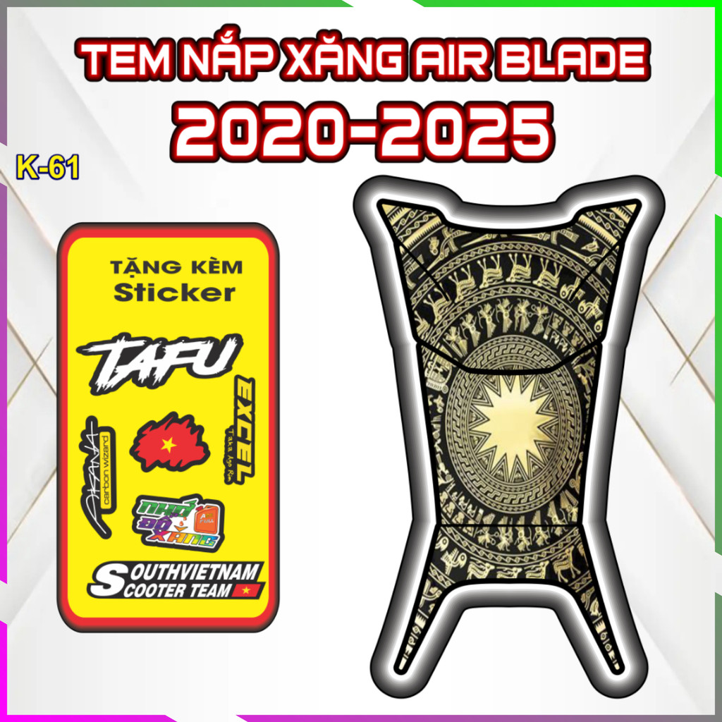 TEM NẮP XẰNG AB 2020-2025 TRANG TRÍ CHỐNG TRẦY