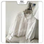 Áo sơ mi nữ cổ sen phối ren dáng rộng tay bồng DIA SHIRT