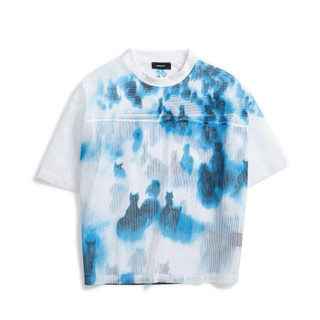 Áo Phông MISTY BLUE MESH JERSEY chính hãng Mikenco Vải Mesh Lưới Hình in |TẶNG HỘP ÁO|