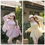 Set váy nữ 3 món áo cúp ngực 2 dây thân sau chạy mocking kèm khoác sơ mi tay dài+cv dáng ngắn xòe phối ren xinh xắn