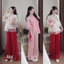 Set bộ đồ lam áo tơ thêu đính nơ phối quần dài tuyết nhung