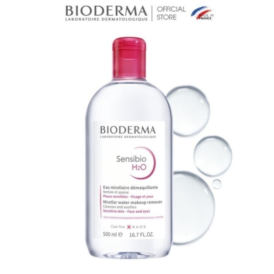 Nước Tẩy trang Bioderma Sensibio + Sebium H2O Sạch Sâu, Dịu Nhẹ Cho Da Nhạy Cảm, Da Dầu 100ml 500ml Eli Eli
