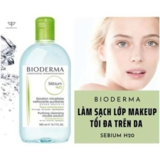 Nước Tẩy trang Bioderma Sensibio + Sebium H2O Sạch Sâu, Dịu Nhẹ Cho Da Nhạy Cảm, Da Dầu 100ml 500ml Eli Eli