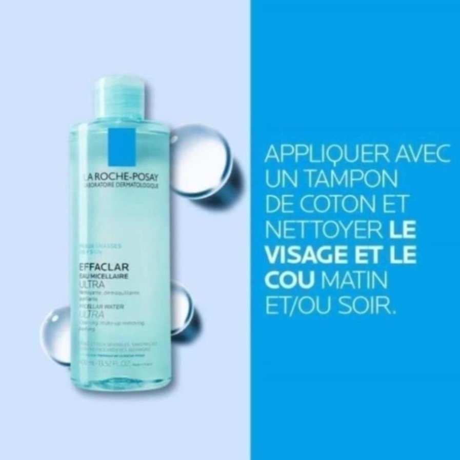 Nước Tẩy Trang La Roche Posay EFFACLAR MICELLAR WATER ULTRA Cho Da Nhạy Cảm, Da Dầu Mụn