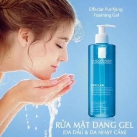 [Shop Mall] Sữa Rửa Mặt Tạo Bọt La Roche Posay Effaclar Foarming Gel 400ml và 200ml Sona