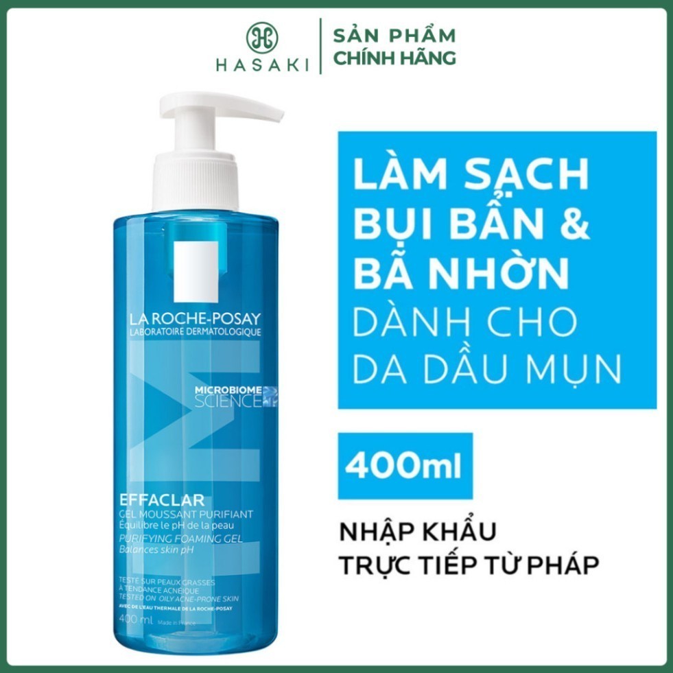 [Shop Mall] Sữa Rửa Mặt Tạo Bọt La Roche Posay Effaclar Foarming Gel 400ml và 200ml Sona