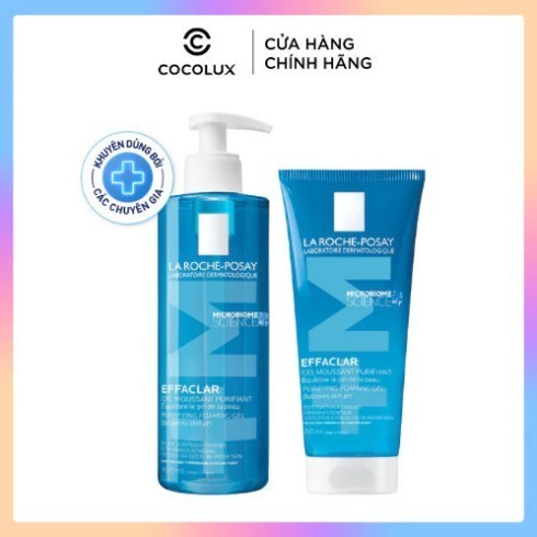 [Shop Mall] Sữa Rửa Mặt Tạo Bọt La Roche Posay Effaclar Foarming Gel 400ml và 200ml Sona