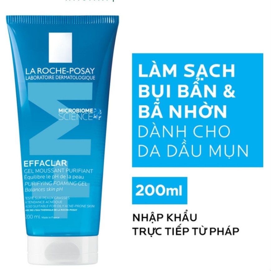 [Chính Hãng] Sữa Rửa Mặt Tạo Bọt La Roche Posay Effaclar Foarming Gel 400ml và 200ml Sona