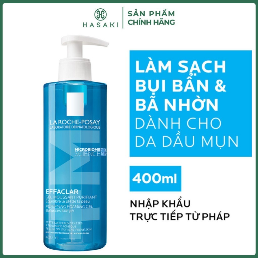 [Chính Hãng] Sữa Rửa Mặt Tạo Bọt La Roche Posay Effaclar Foarming Gel 400ml và 200ml Sona