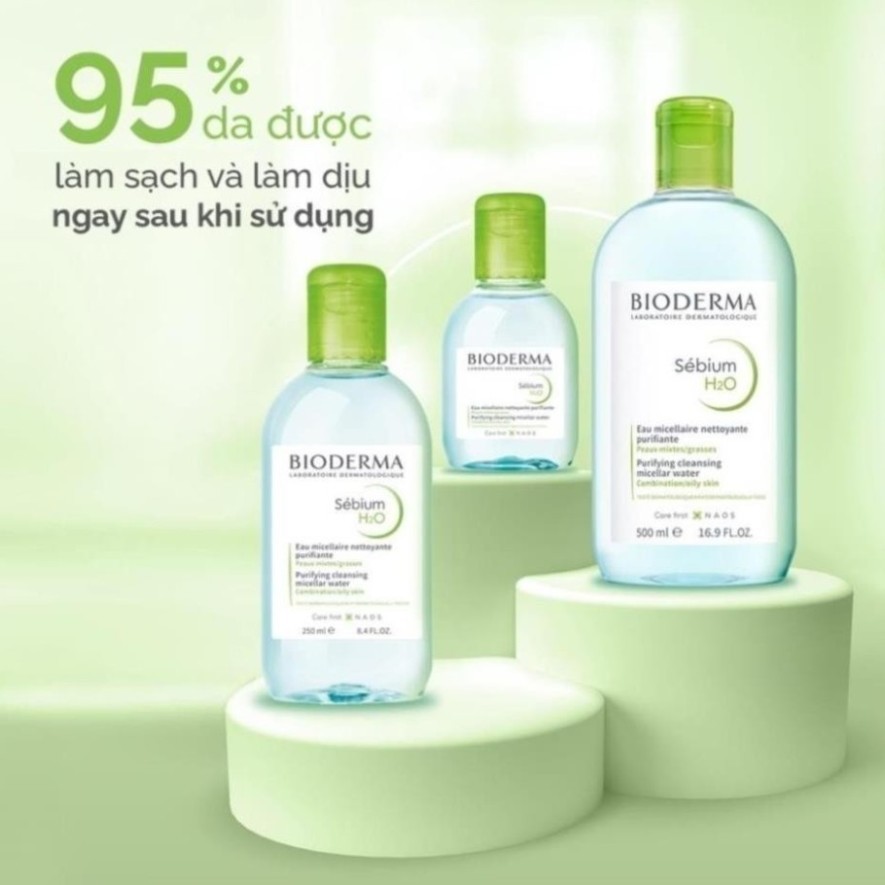 Nước Tẩy trang Bioderma Sensibio + Sebium H2O Sạch Sâu, Dịu Nhẹ Cho Da Nhạy Cảm, Da Dầu 100ml 500mlCo Co Shop