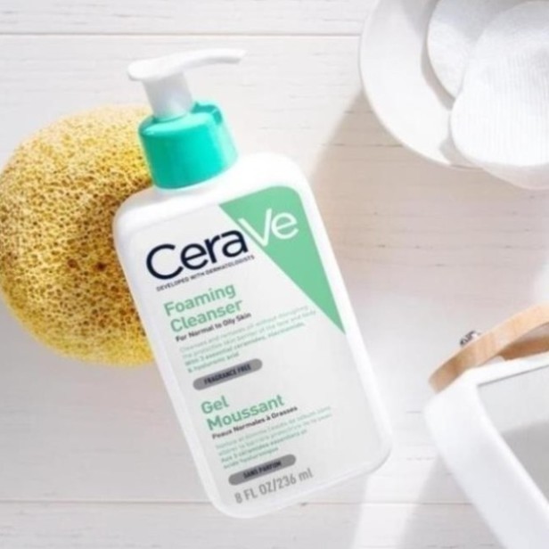 [Shop Mall] Sữa Rửa Mặt CERAVE Foarming & Hydrating Facial Cleanser Sạch Sâu, Dưỡng Ẩm 236ML 473ML