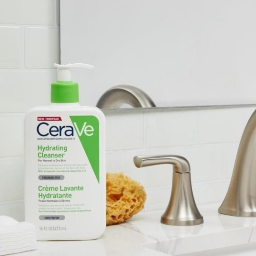 [Shop Mall] Sữa Rửa Mặt CERAVE Foarming & Hydrating Facial Cleanser Sạch Sâu, Dưỡng Ẩm 236ML 473ML