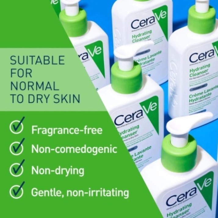 Sữa Rửa Mặt CERAVE Foarming & Hydrating Facial Cleanser Sạch Sâu, Dưỡng Ẩm 236ML 473ML Sola Shop