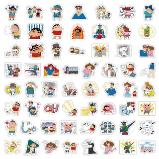 Bộ 120 / 60 Sticker Hoạt Hình Cậu Bé Bút Chì Shin-chan Trang Trí Điện Thoại Laptop Notebook