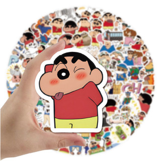Bộ 120 / 60 Sticker Hoạt Hình Cậu Bé Bút Chì Shin-chan Trang Trí Điện Thoại Laptop Notebook