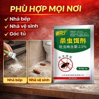 Thuốc Diệt Gián Cực Mạnh 2.5% – Bột Diệt Gián Tận Gốc, Hiệu Quả Nhanh Sau 1 Đêm, Dùng Cho Nhà Bếp, Nhà Vệ Sinh, Góc Tủ