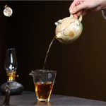Ấm Uống Trà Tử Sa Liên Ngọc Tây Thi 280ML Bản Sơn Lục Nê – Ấm Chén Pha Trà Đạo Khắc Hoa Sen Thủ Công Quà Tặng — ảnh 3