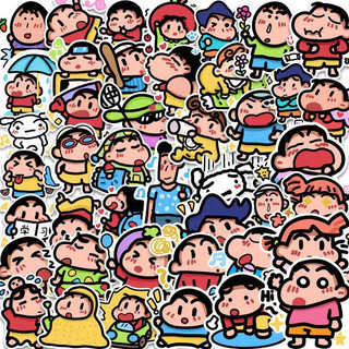 Set 100 / 50 hình dán nhân vật hoạt hình Crayon SHIN- CHAN cá tính dán trang trí chống thấm nước