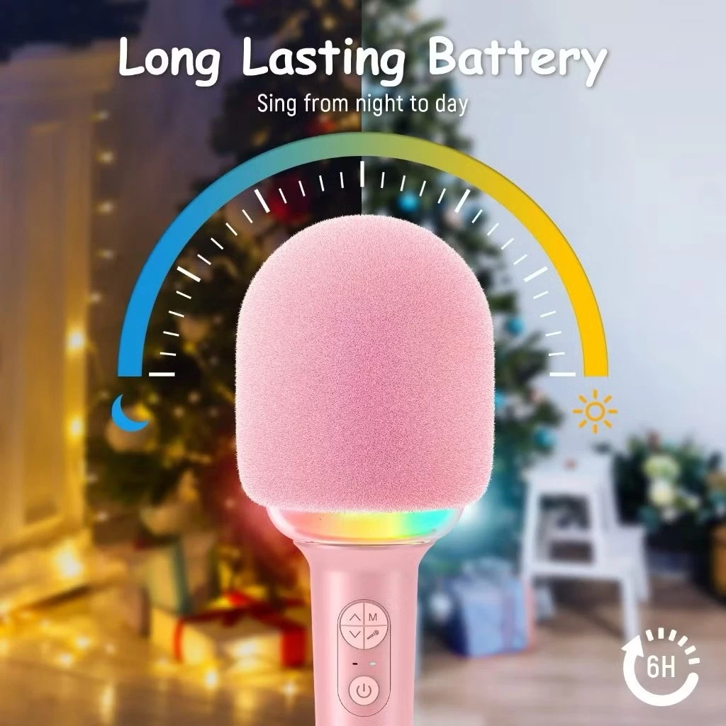 Micro karaoke với loa | Bluetooth 5.3 | Pin tích hợp | USB Type-C | Micro (Mic Kanak - Kanak) dành cho ngoài trời và gia
